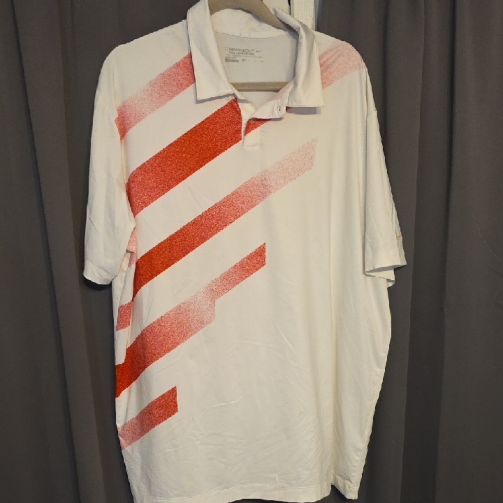 Nike Golf DriFit Tour Performance Mens Polo Shirt *Embroidered* Sz XL EUC READ
